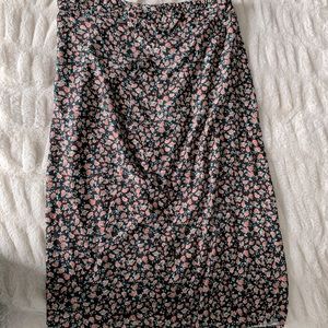 Floral Wrap Skirt